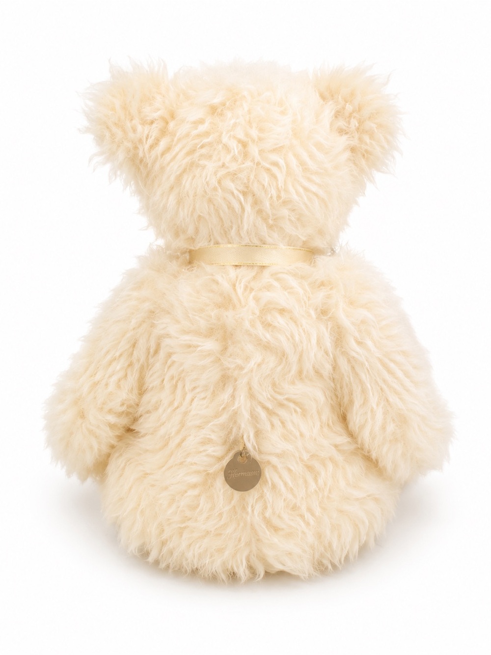 BEAUTIFUL!! Hermann White German Mohair Edelweiss Musical Bear! - Picture 3 of 9
